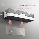 EigPluy Set of 2 No-Drill Bathroom Shelves with Adhesive Wall Mounted view 6