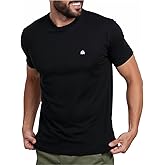 INTO THE AM Men's T-Shirts Soft Cotton Blend Crew Neck Tee S - 4XL Athletic Fit Plain & Logo Basic T-Shirt for Men