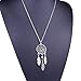 Ularmo 2015 New Hot Women Girl Retro Vintage Dream Catcher Pendant Chain Necklace Jewelry (D)