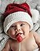Huggalugs Baby Toddler Children or Adult Snowy Santa Stocking Hat M