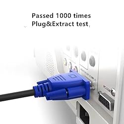 EKYLIN VGA to VGA Cable, 1.5m/5Feet VGA Male to
