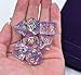 Polyhedral Dice Set Transparent Nebula DND Dice for Dungeons and Dragons MTG RPG Toptable Game (Purple Blue)