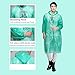 MECOC Rain Ponchos 6, 8 Pack for Adults&Child Family Combo with Cellphone Waterproof Case,Assorted Colors, Hood and Full Sleeves, One Size Fits All