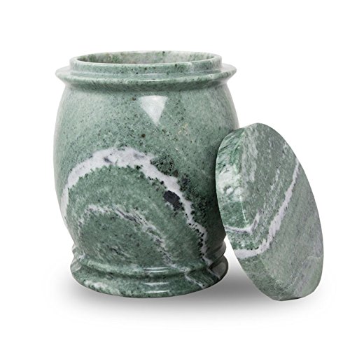 image for OneWorld Memorials Genuine Jade Marble Memorial Funeral Urns - Large -