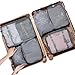 LANGRIA Foldable Packing Cubes Set for Travel Luggage Suitcase Bag Organizers for Underwear Shirts Trousers Shoes Toiletry for Business Trips Backpackers Adults and Children