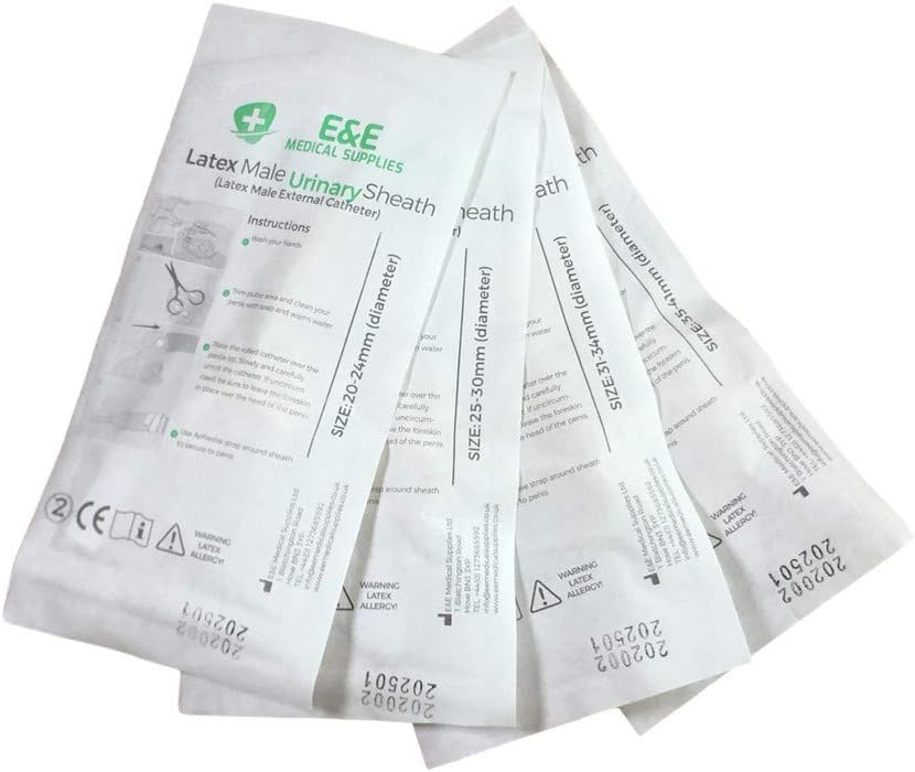 30pcs / Monthly Pack, Male Latex Urinary Sheath (Large 25mm, 30mm Diameter), Uridome, External Catheter for Men - Image 5