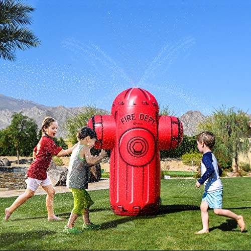 GoFloats Giant Inflatable Fire Hydrant Party Sprinkler 5 Feet Tall