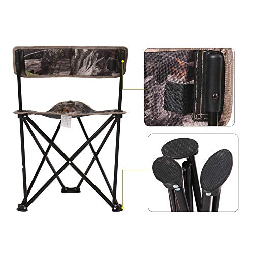 REDCAMP 2Pack Tripod Hunting Chairs for Blinds, Portable Folding