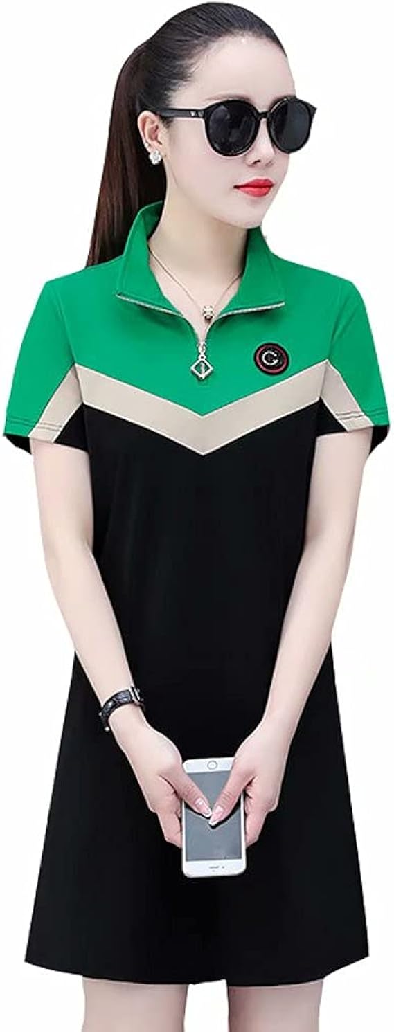 Amazon Tenflow ワンピース ゴルフ レディース テニスウェア ゴルフウェア 半袖 ゴルフドレス スポーツウェア Tシャツ Golf 夏 ゴルフ用品 通気 吸汗 女性用運動着 チュニック ワンピース 通販