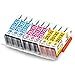 Kingjet CLI-251XL Ink Cartridge Color Replacements 9 Pack for Canon PIXMA MX922 MX722 IP8720 MG5420 MG5422 MG5520 MG5522 MG5622 MG6620 MG7520 MX6320 IX6820 IP7220 Printer (3C 3M 3Y)