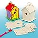 Baker Ross Wooden Birdhouse Kits for Children to Make Paint & Decorate (Pack of 2)