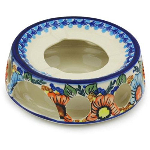 Ceramika Bona H0775H Polish Pottery Ceramic Heater Hand Painted, 7-Inch