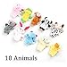 Awkli® 16PCS Finger Puppets Set Novelty Educational Toys for Children Story Time, Shows, Playtime, Schools Including 10 Animals + 6 People Family Members for Kids