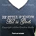 Be Still and Know He is God Christian Faith Sparkly Iron-on Rhinestone Crystal T-Shirt Transfer by JCS Rhinestones