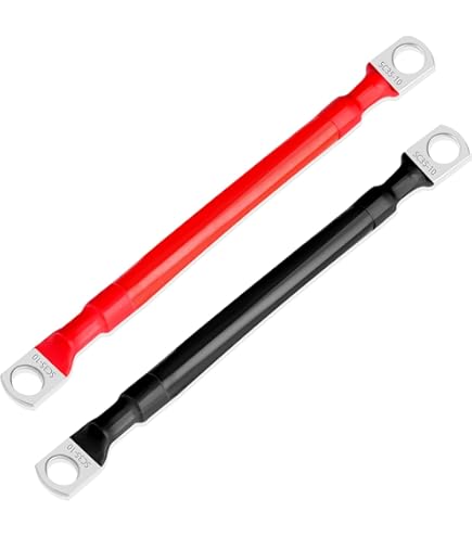 4 AWG Battery Cable 4AWG Gauge Pure Copper Battery Inverter Cables With 3/8 In Lugs Both Ends Power Inverter Wire Set For Automotive Solar Marine Boat - View #8