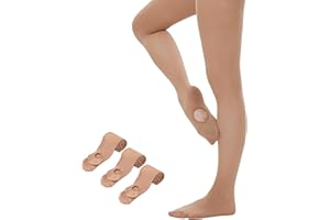 Yilanmy Dance Tights for Women Convertible Transition Ballet Tights Ultra Soft Opaque Pantyhose 3 Pairs