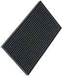 XieNie Bar Mat 6 x 12 Small Black, Coffee Mat for