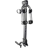 Kuat Beta Hitch-Mounted Bike Rack, 2 Bike Capacity | Hanging-Style Durable Lightweight Aluminum Powder Coated Tilting-Down Gray Bicycle Car Truck Transportation Hauling Rack