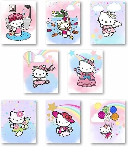 Disegni di Hello Kitty da Colorare e stampare su A4