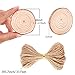 Caydo 20 Pcs 2.4-2.8 Inch Unfinished Wood Slices with Holes and 33 Feet Twine String for Home Hanging Decorations and Wedding Ornaments