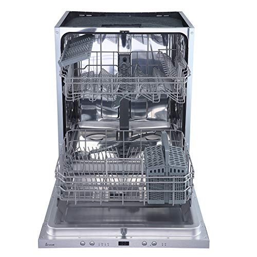 KKT KOLBE Unterbaufähiger Geschirrspüler | vollintegrierbare Spülmaschine | 60cm | Edelstahl | AquaStop | Höhenverstellbar Oberkorb | 4 Spülprogramme | 12 Maßgedecke | Zeitvorwahl | DW600VI – Bild 4