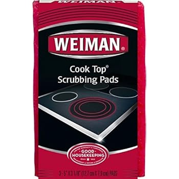 Amazon Com Weiman Cook Top Scrubbing Pads Gently Clean And