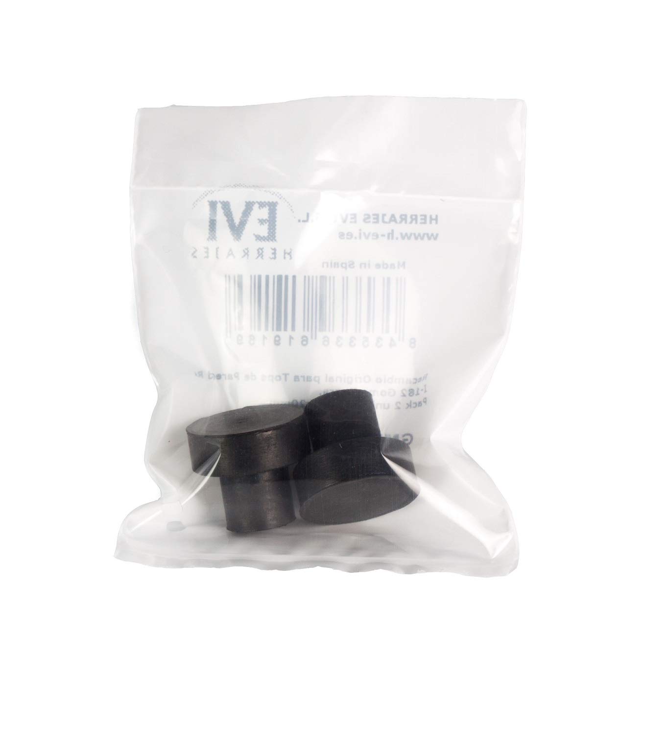 Original Replacement for Wall Mounted Door Stops. Black Color.