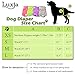 Luxja Reusable Female Dog Diapers (Pack of 4), Washable Wraps for Female Dog (X-Small, Gray+Green+Purple+Rose Red)