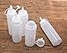 niceEshop(TM) 5 Pack Plastic Squeeze Bottles with Caps,8 Oz,Best Dispensers for Home & Restaurant Ketchup, Mustard, Mayo, Dressings, Olive Oil, BBQ Sauce- BPA Free