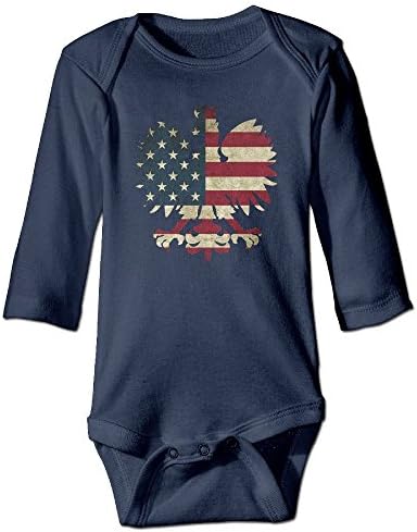 Polish American Eagle Unisex Baby Long Sleeve Onesies Bodysuits 12 Months