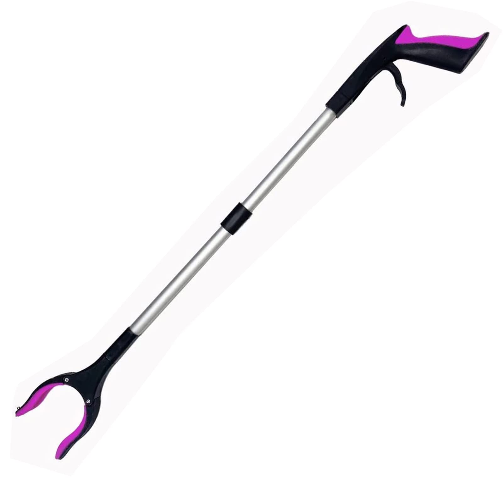 Grabbers for Disabled,32" Extender Gripper Long Handy Assist Tool Leaf Grabbers,Foldable Grabber Reacher Rubbish Pick Up Helping Hand for Adults (32" Purple)