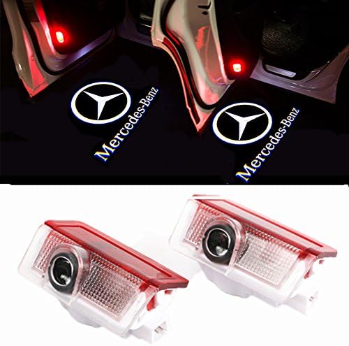 BLDO 2 Pcs Car Door LED Logo Projection Ghost Shadow Light Welcome Lamp (for Benz E)