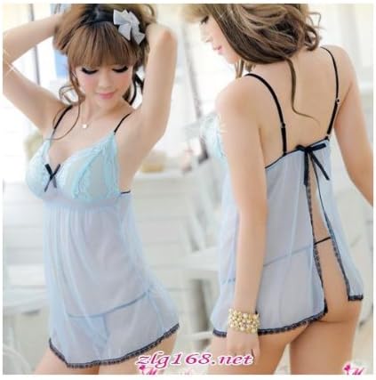 Amazon セクシーランジェリーベビードール 水色 下着 服 ファッション小物 通販
