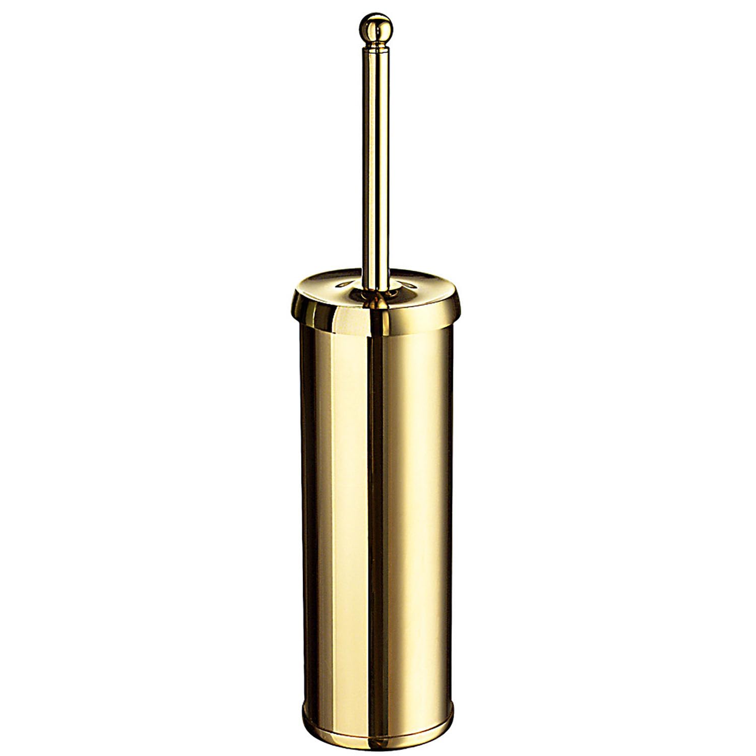 SMEDBO SME_V233 Smedbo Brass Polished "Villa" Free Standing Toilet Brush, 9.1 x 9.1 x 42.5 cm , Gold