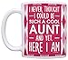 Aunt Gift For Women Aunt Never Thought I Could Be Such A Cool Aunt Gift 11oz Ceramic Coffee Mug with Handle