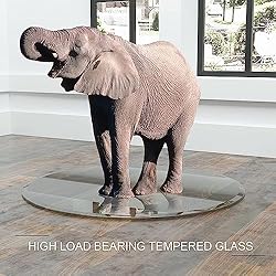 LFVFFA 36" Round Tempered Glass Table top; DIY