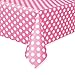 Hot Pink Dots Rectangular Plastic Table Cover (54