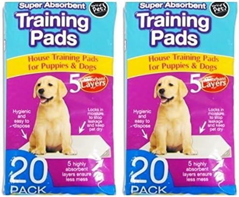 2 x Pet training pads, Pink