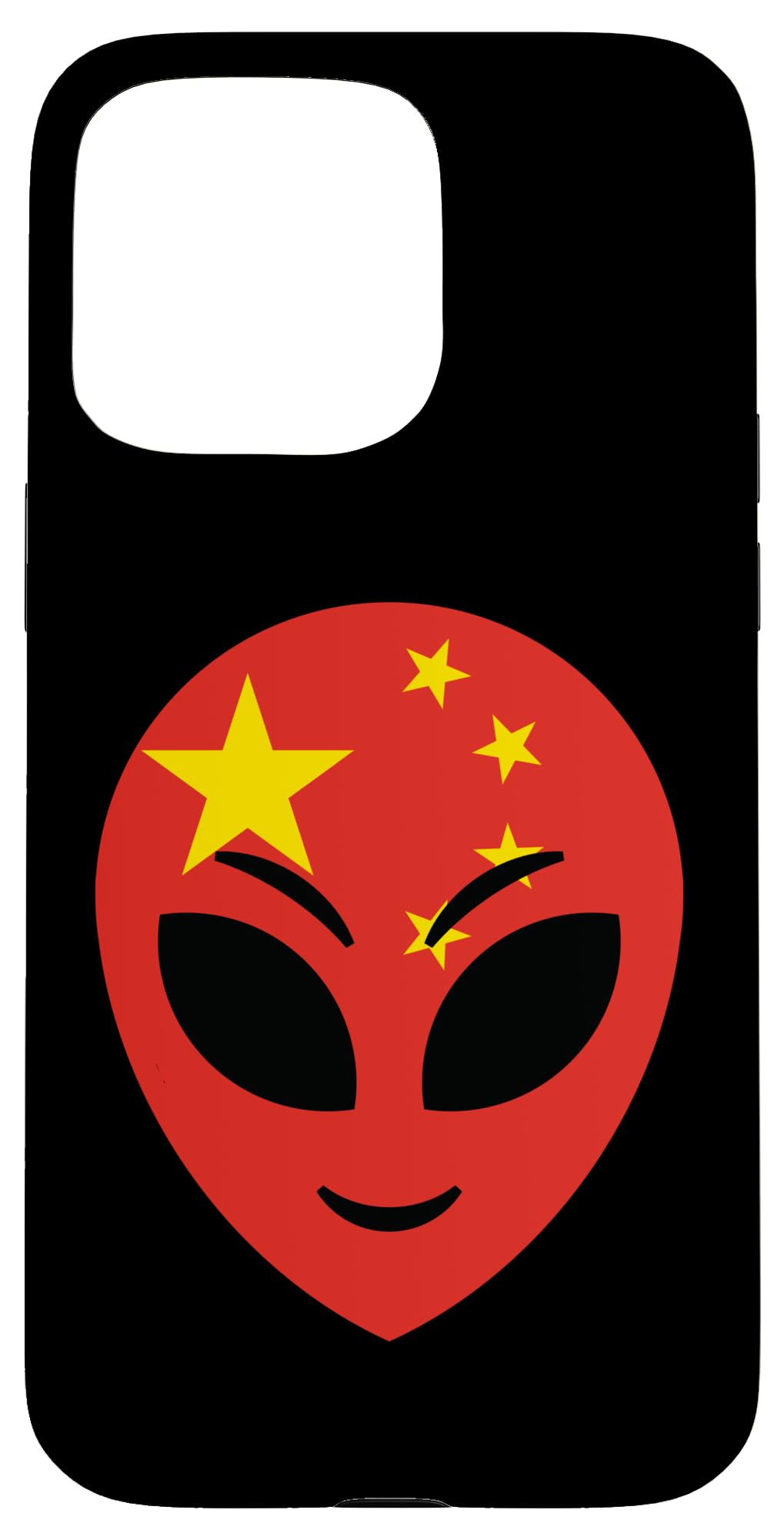 Alien China Flag Case for iPhone 15 Pro Max