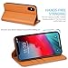 SHIELDON iPhone Xs Max Case, Genuine Leather iPhone Xs Max Wallet Case Support Auto Wake/Sleep RFID Protective Card Holder Folio Magnetic Stand Cover Compatible with iPhone Xs Max (6.5