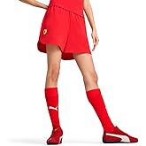 PUMA Women's Scuderia Ferrari Woven Shorts, Rosso Corsa SS25, Medium