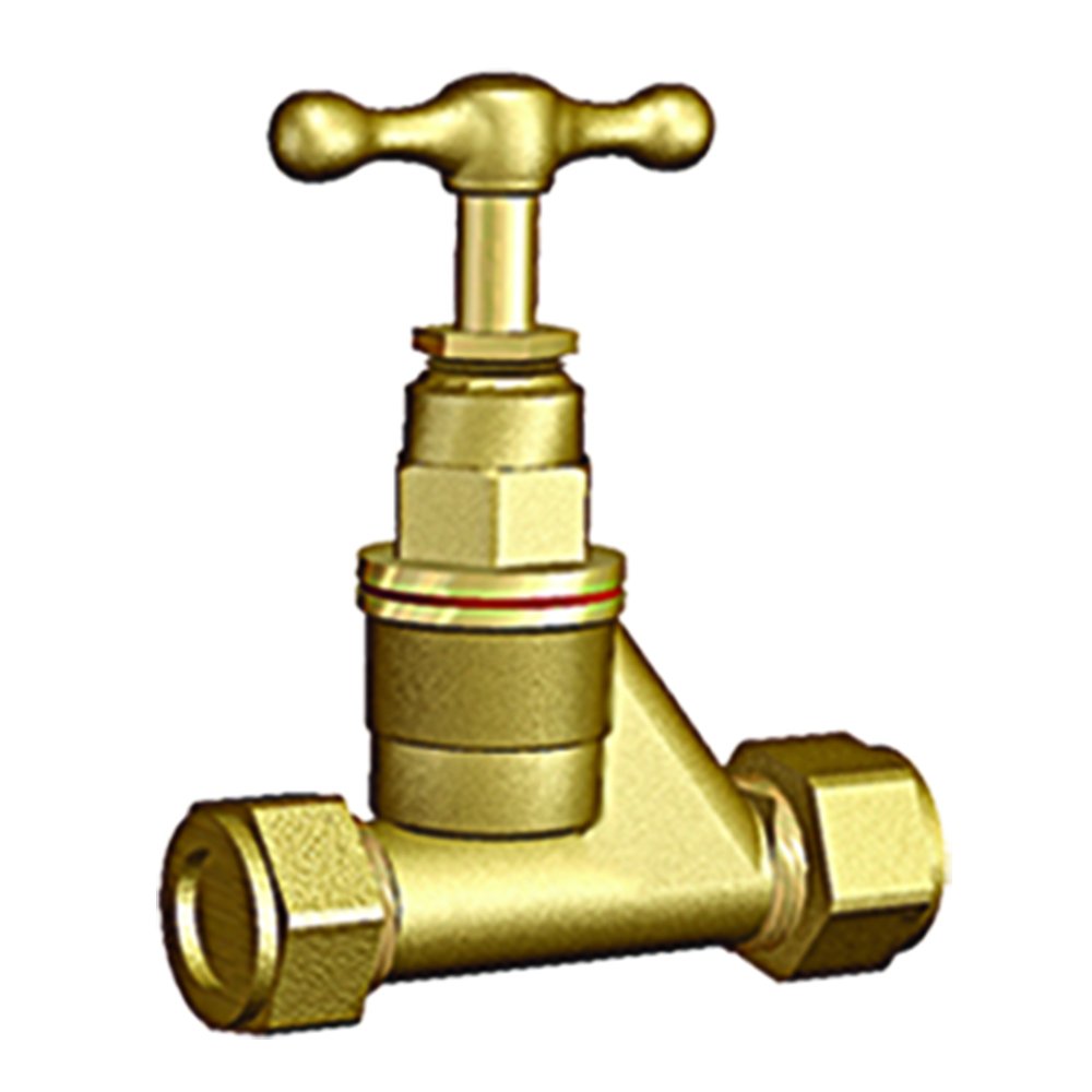 Stop Cock, Brass, 22 mm