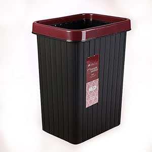 ZB Bote de Basura Elegante Y Duradero De La Basura Delgado Open Top Can