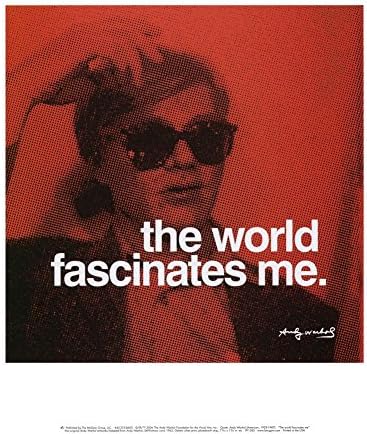 The World Art Print by Andy Warhol 11 x 14in