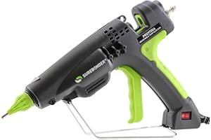 Surebonder 300 Watt Heavy Duty Hot Glue Gun, Adjusts 220F to 440F, Adjust Size of Glue Beads - Uses Full Size 7/16" Sticks, 3 Nozzle Tips Incl. (PRO9700A)