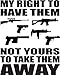 2ND AMENDMENT GUN RIFLE FIREARM SAYINGS Vector Clip Art Vinyl Cutter & Plotters - Great for Silk Screening - T-Shirts - Making Decals & Stickers - Printing - Awesome for License Plates