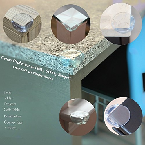 Corner Protector - Keep Babies from Sharp Edge of Table, Furniture and Desk - Best Baby Safety Corner Guards from Injuries - High Resistant Adhesive (20 Pack)