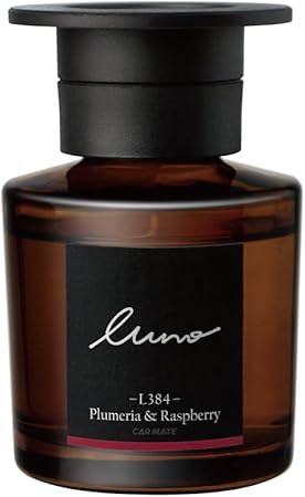 Amazon カーメイト 車用 消臭芳香剤 ルーノ フレグランス リキッド 置き型 プルメリア ラズベリー 80ml L384 車用芳香剤 車 バイク