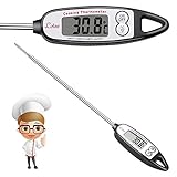 Lotee TP601 Digital Food Cooking Thermometer - Best Instant Read Meat Thermometer for Kitchen BBQ Water Liquid Candy Oil with LCD Screen, Long Probe - Auto Shutdown