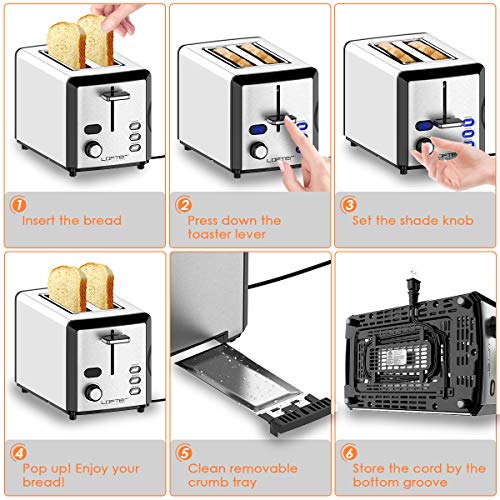 3 LOFTER+Stainless+Toasters+Settings+Removable